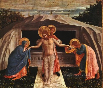 Fra Angelico Painting - Entombment 1438 Renaissance Fra Angelico